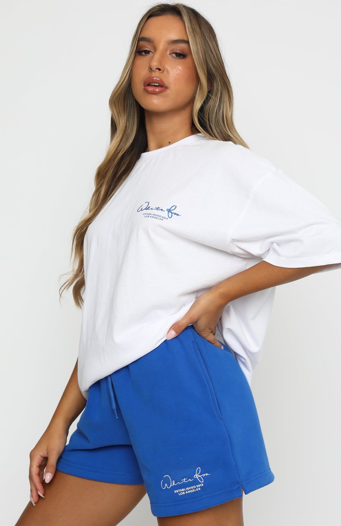 Take The Focus Tee White/Blue sold by White Fox Boutique product image thumbnail 3