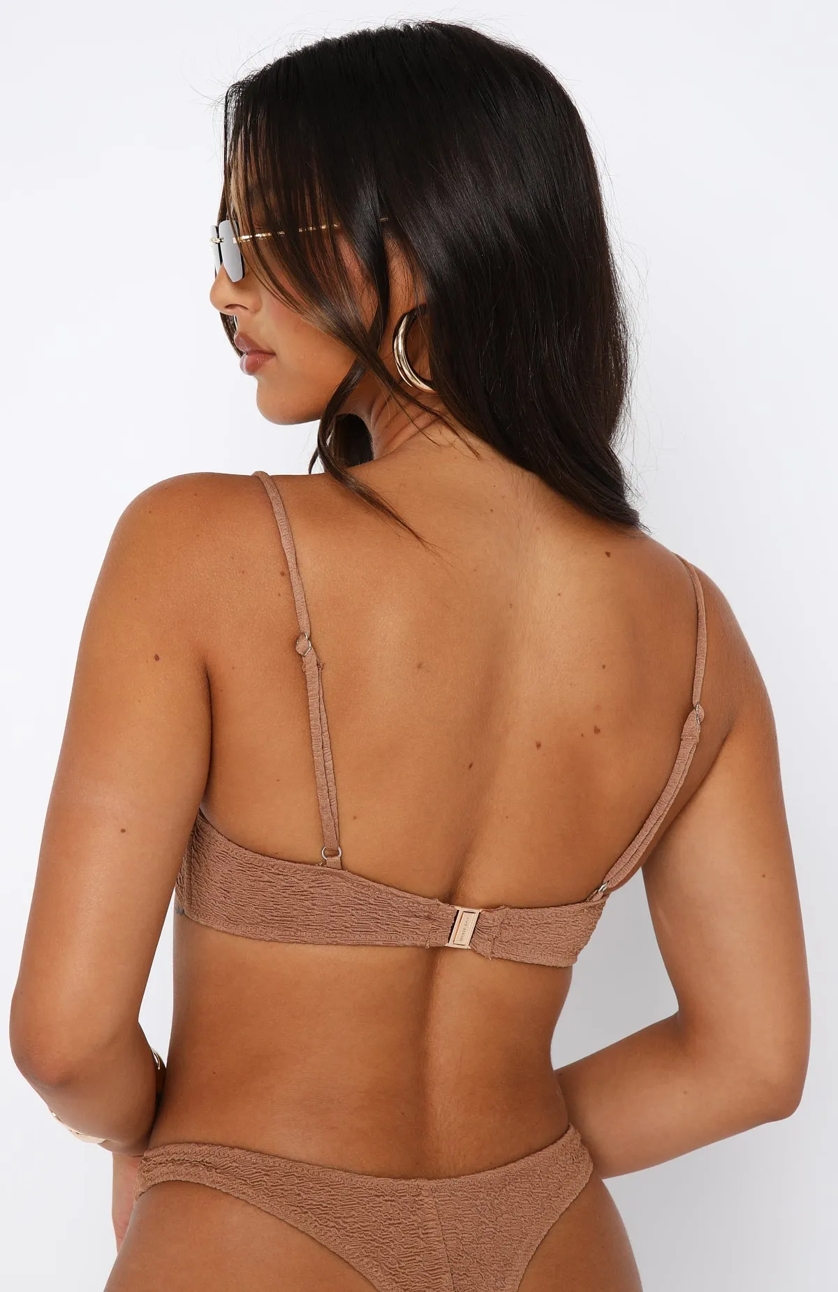 Island In The Sun Bikini Top Mocha sold by White Fox Boutique product image thumbnail 3
