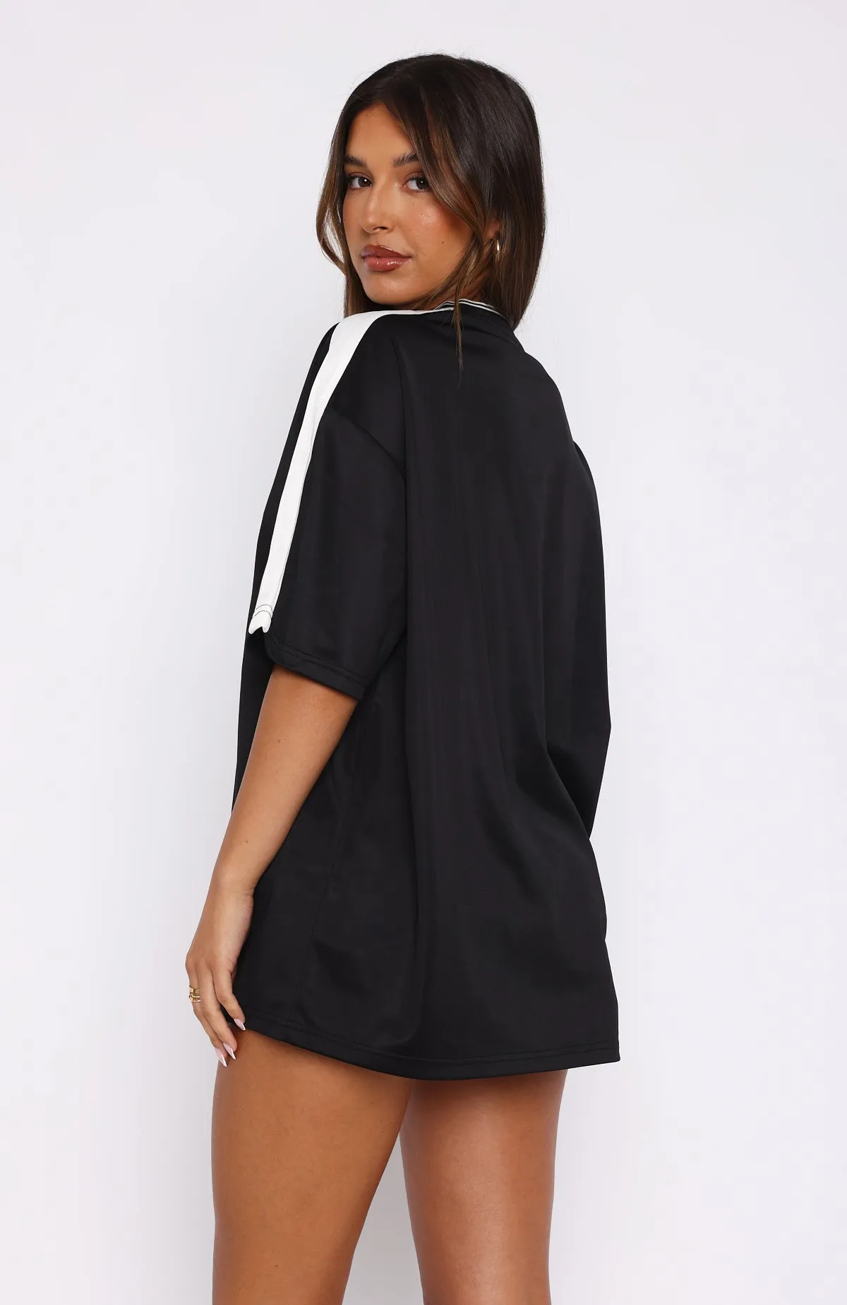 Go For The Shot Oversized Jersey Black sold by White Fox Boutique product image thumbnail 4