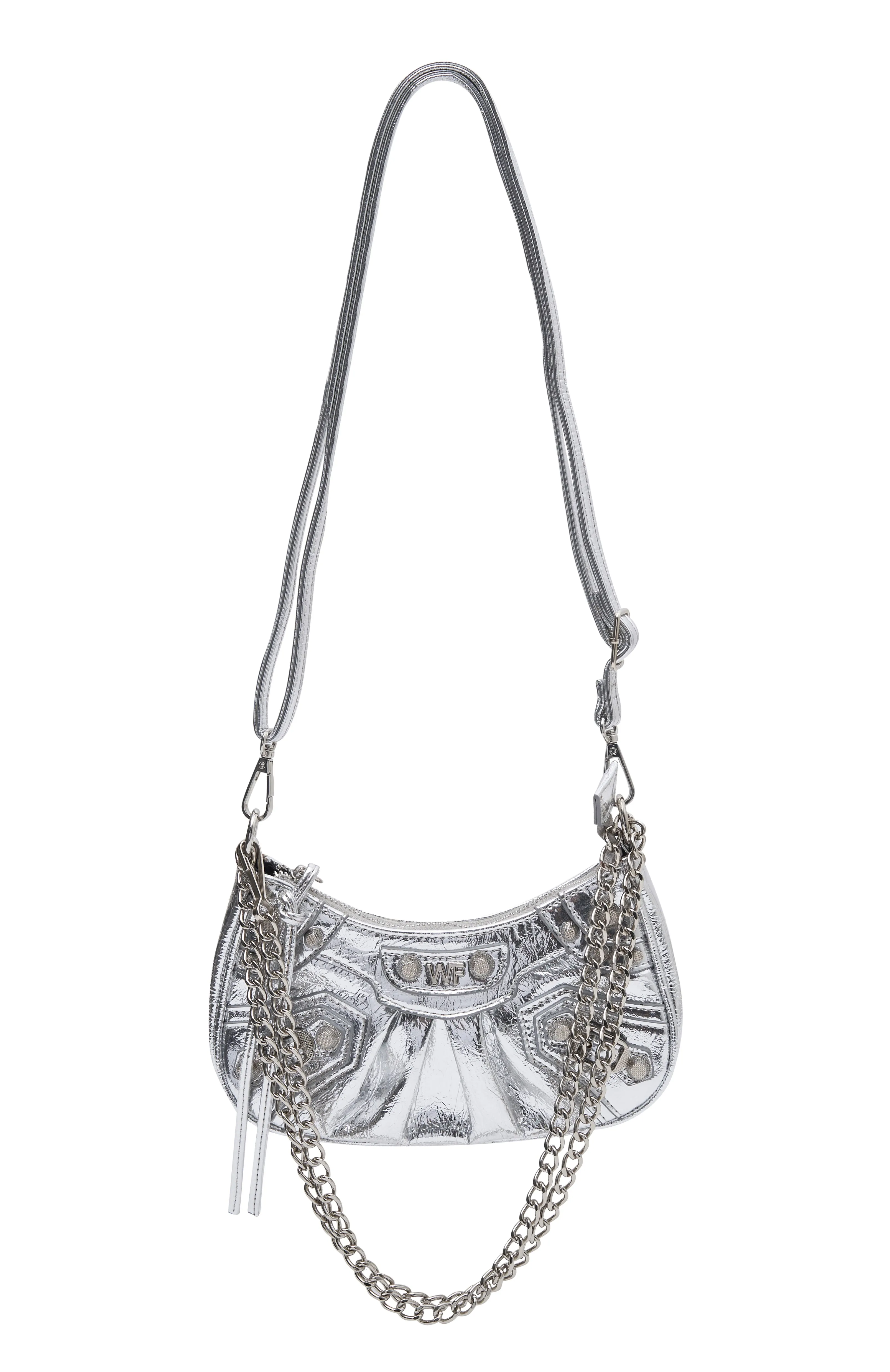 Harlow Bag Silver PU sold by White Fox Boutique product image thumbnail 2