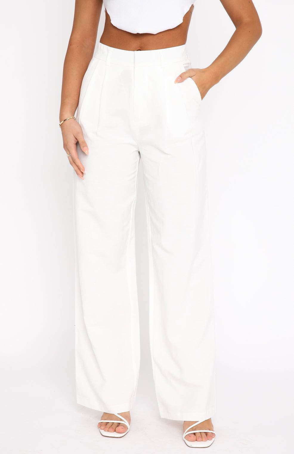 Beyond Reach Pants White sold by White Fox Boutique product image thumbnail 2