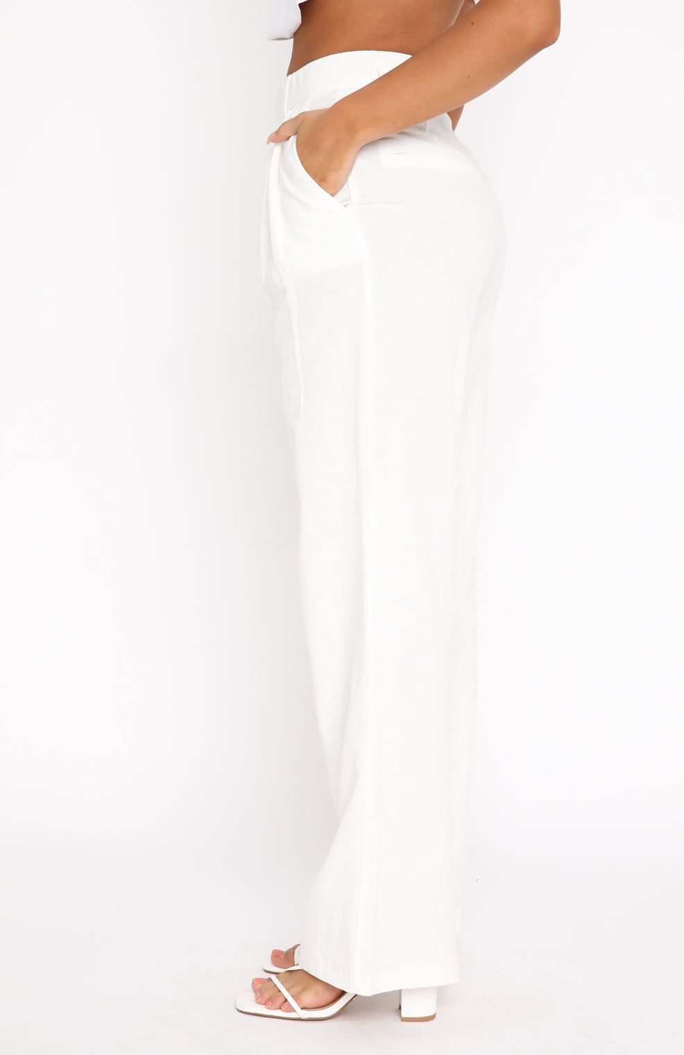 Beyond Reach Pants White sold by White Fox Boutique product image thumbnail 3