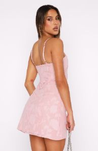 Favourite Desire Mini Dress Baby Pink sold by White Fox Boutique