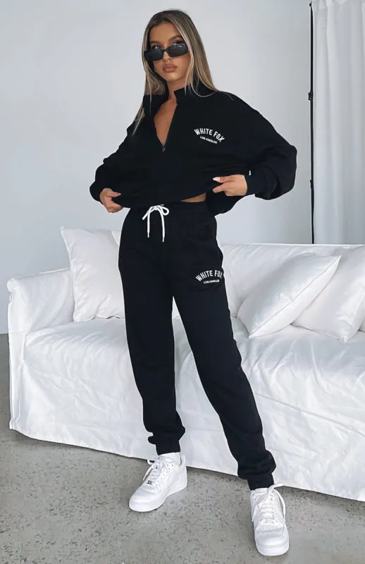 About That Time Sweatpants Black sold by White Fox Boutique