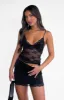 Later Tonight Mini Skirt Black sold by White Fox Boutique