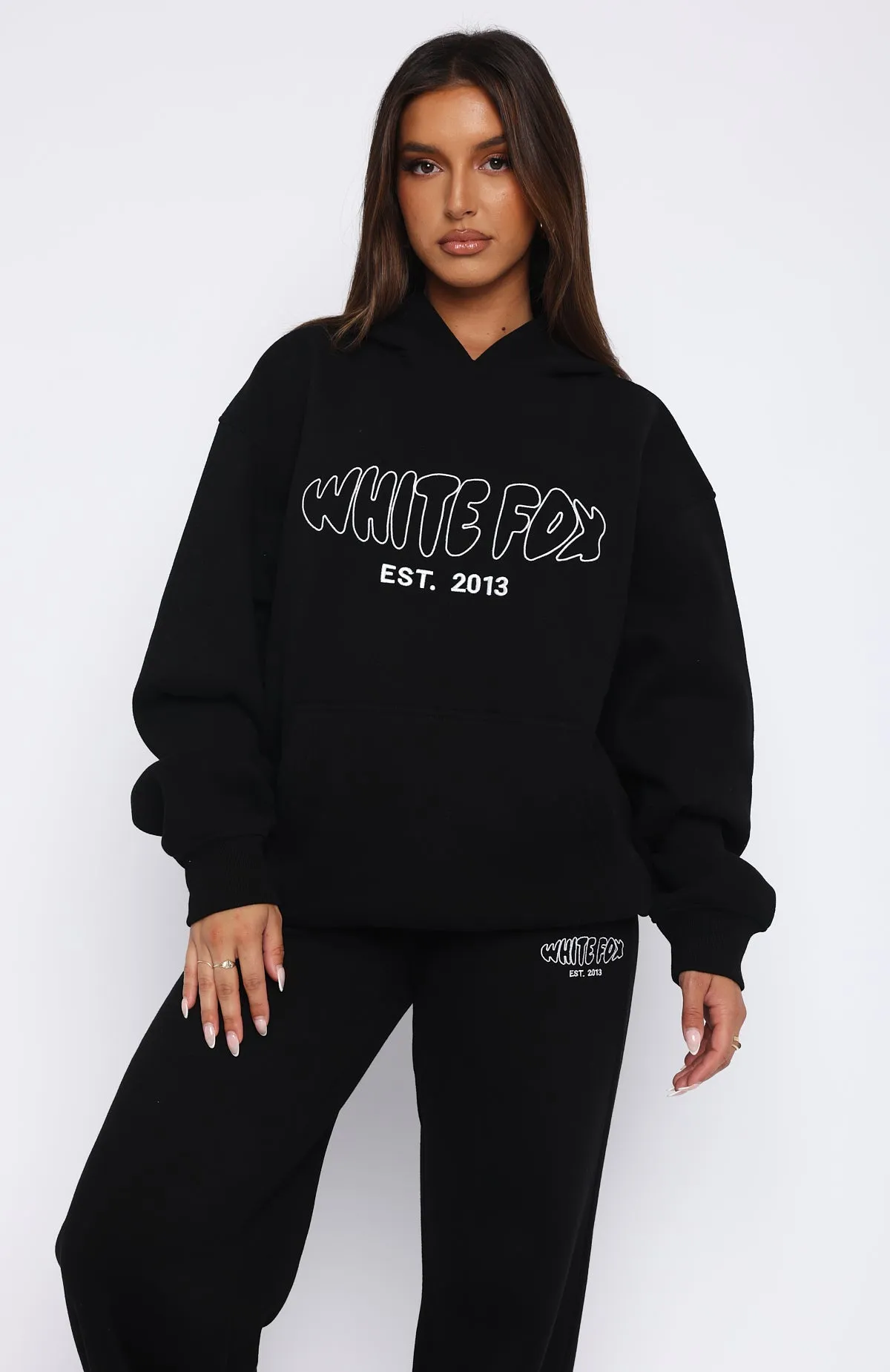 Missed Flights Oversized Hoodie Black sold by White Fox Boutique product image thumbnail 2