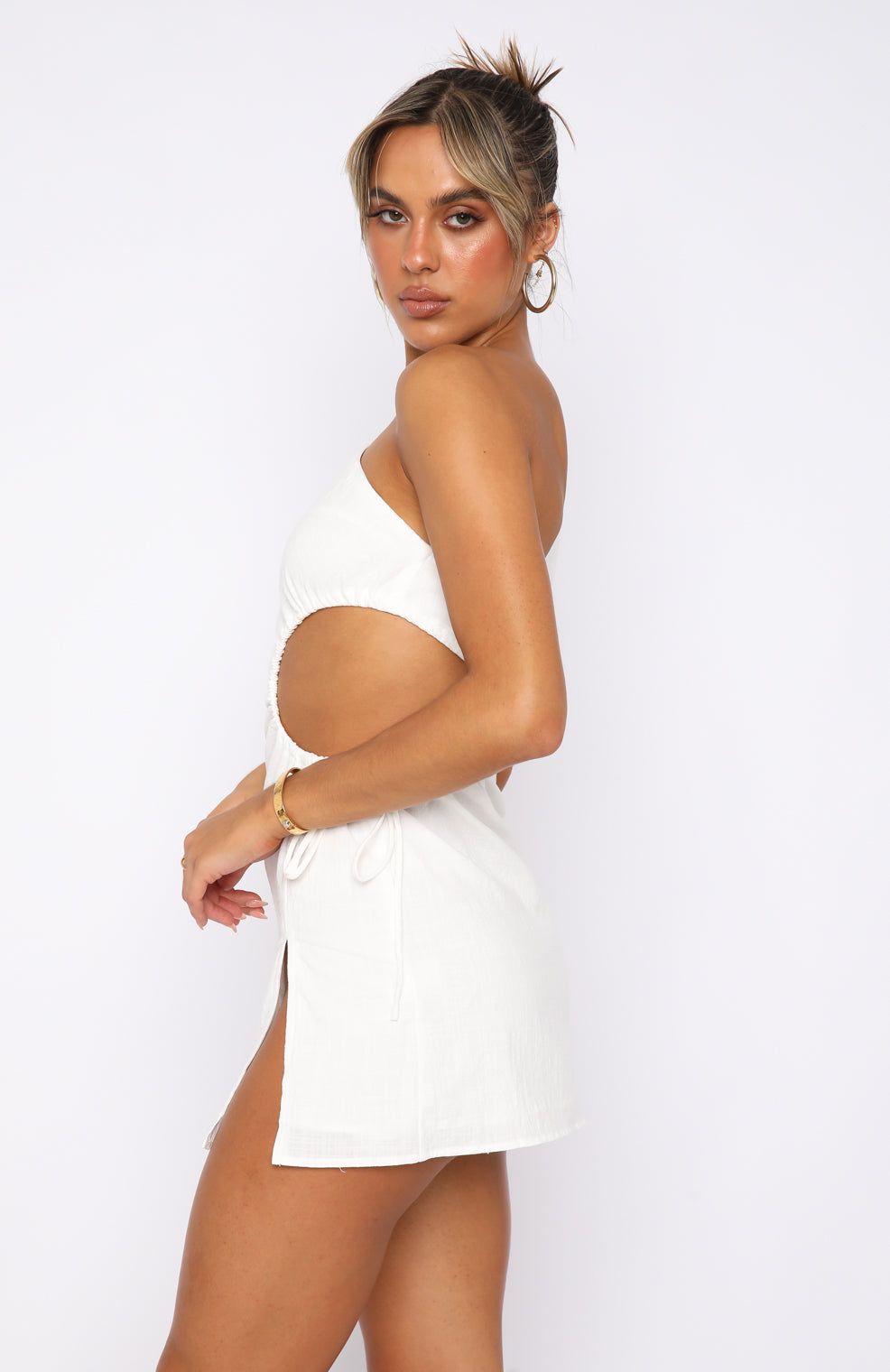 Say It Now Mini Dress White sold by White Fox Boutique product image thumbnail 3