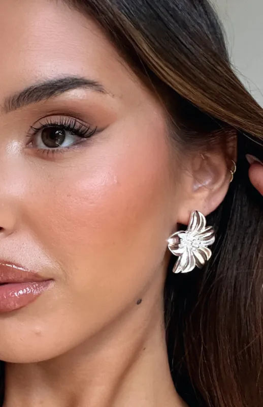 Dolce Vita Stud Earrings Silver sold by White Fox Boutique