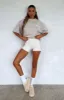 Offstage Back Graphic Oversized Tee Grey sold by White Fox Boutique
