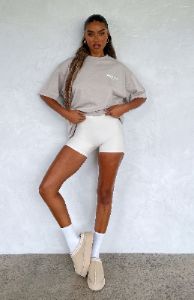 Just Your Style Oversized Tee Grey sold by White Fox Boutique