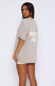 Just Your Style Oversized Tee Grey sold by White Fox Boutique