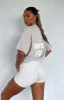 Offstage Back Graphic Oversized Tee Grey sold by White Fox Boutique