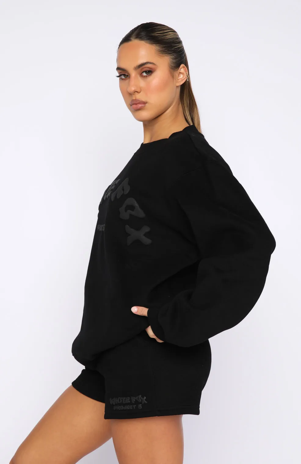 Project 5 Oversized Sweater Ink sold by White Fox Boutique product image thumbnail 3