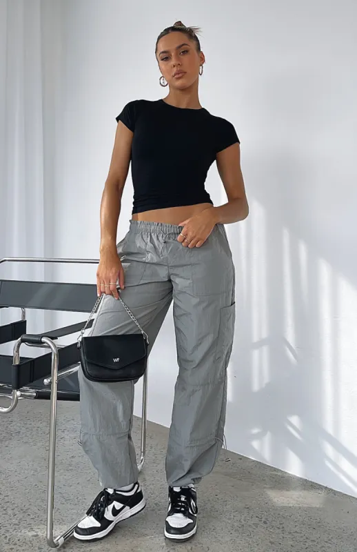 Never Blend In Pants Charcoal sold by White Fox Boutique