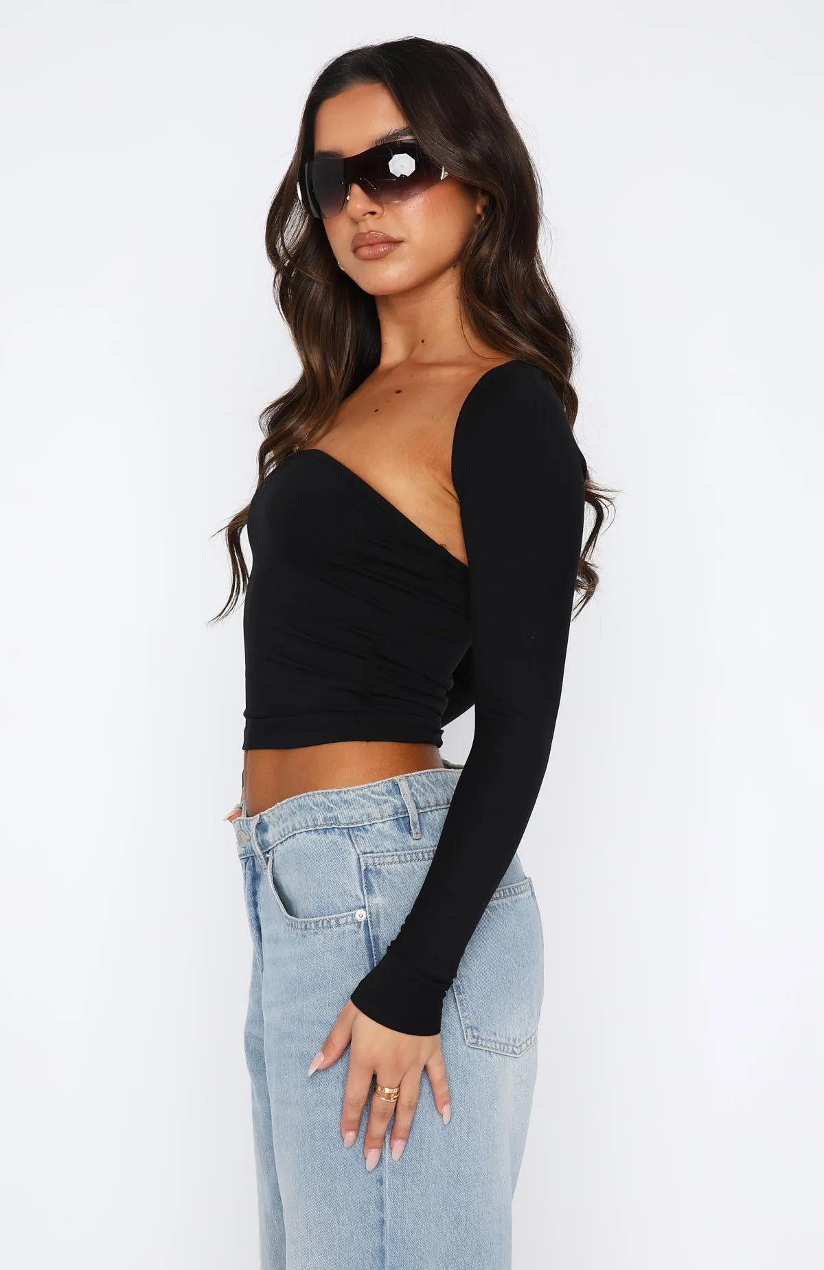 Get Inspired Bolero Top Set Black sold by White Fox Boutique product image thumbnail 3