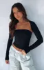 Get Inspired Bolero Top Set Black sold by White Fox Boutique