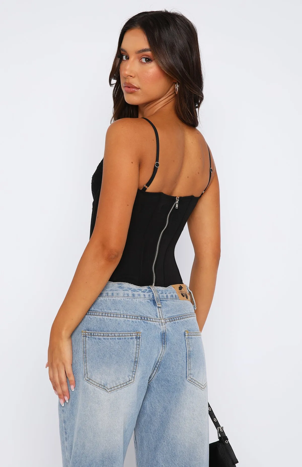 Whatever You Like Bustier Black sold by White Fox Boutique product image thumbnail 4
