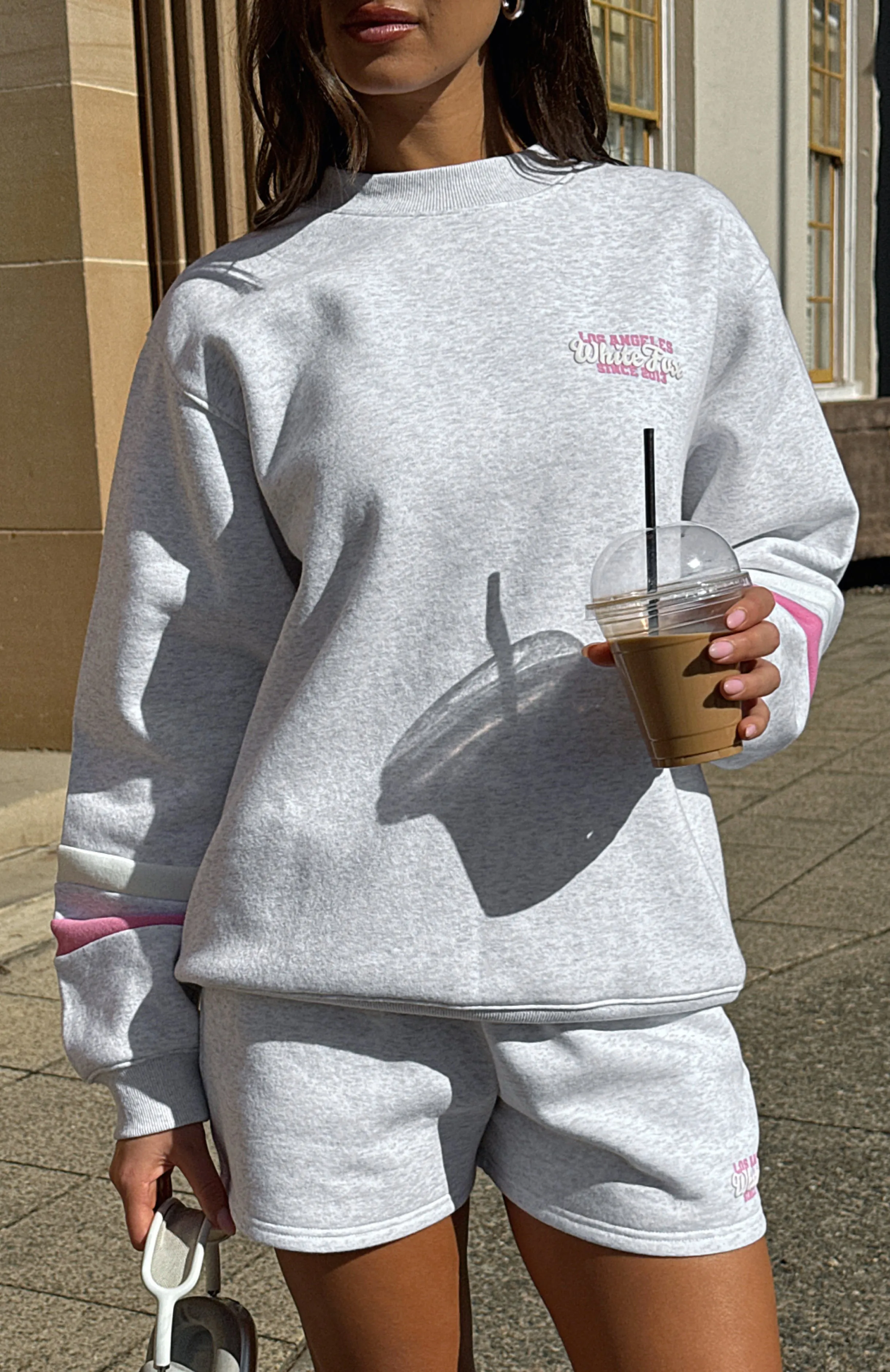 Final Round Oversized Sweater Grey Marle sold by White Fox Boutique product image thumbnail 5