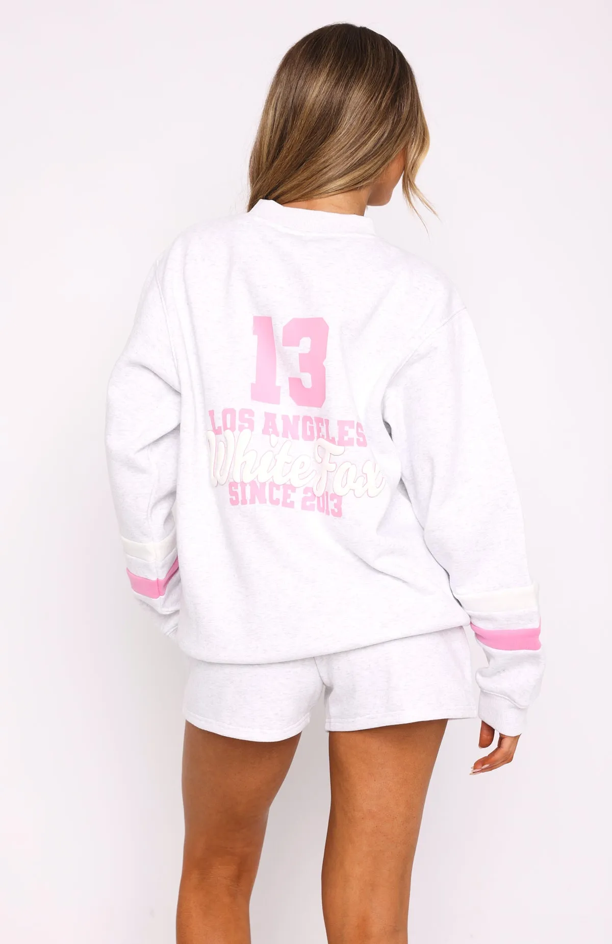 Final Round Oversized Sweater Grey Marle sold by White Fox Boutique product image thumbnail 4