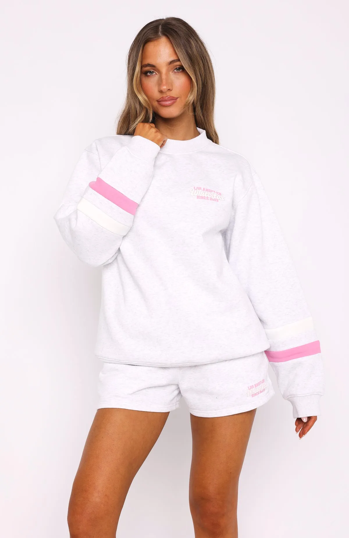 Final Round Oversized Sweater Grey Marle sold by White Fox Boutique product image thumbnail 2