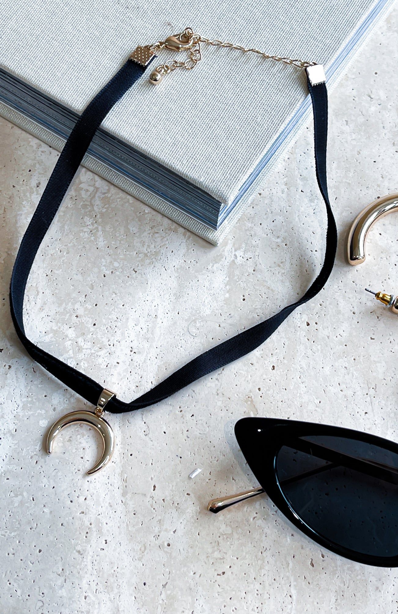 Gia Choker Black/Silver sold by White Fox Boutique product image thumbnail 2