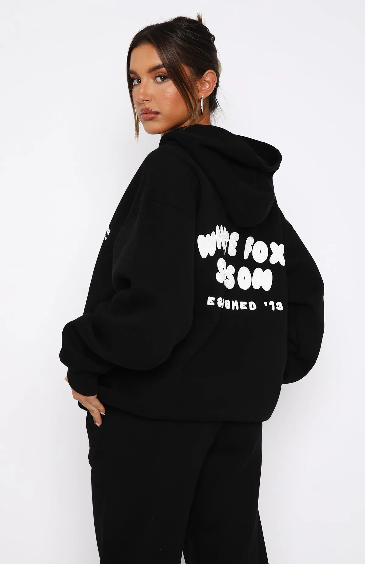 The Main Season Oversized Hoodie Black sold by White Fox Boutique product image thumbnail 4
