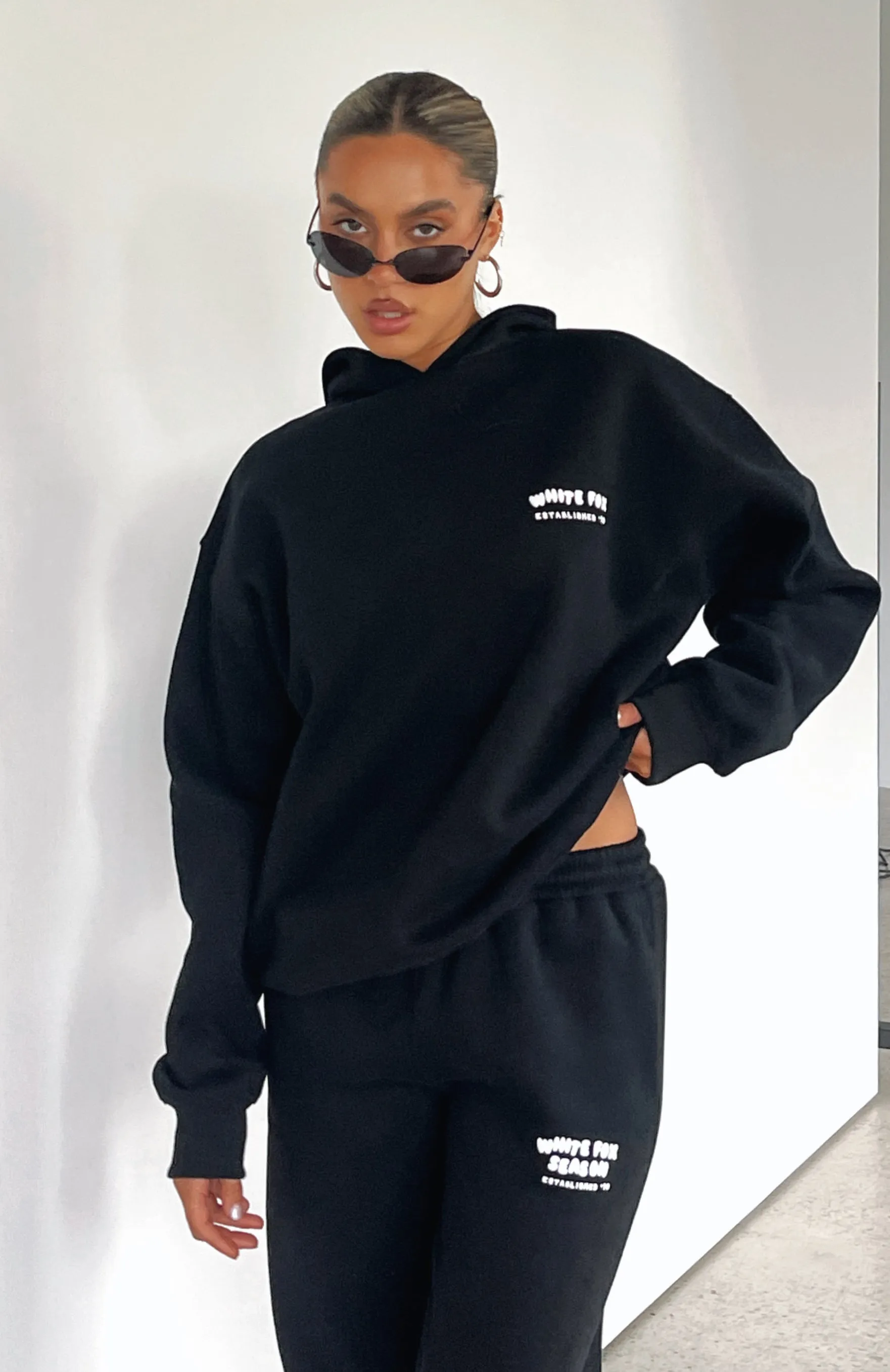 The Main Season Oversized Hoodie Black sold by White Fox Boutique product image thumbnail 5
