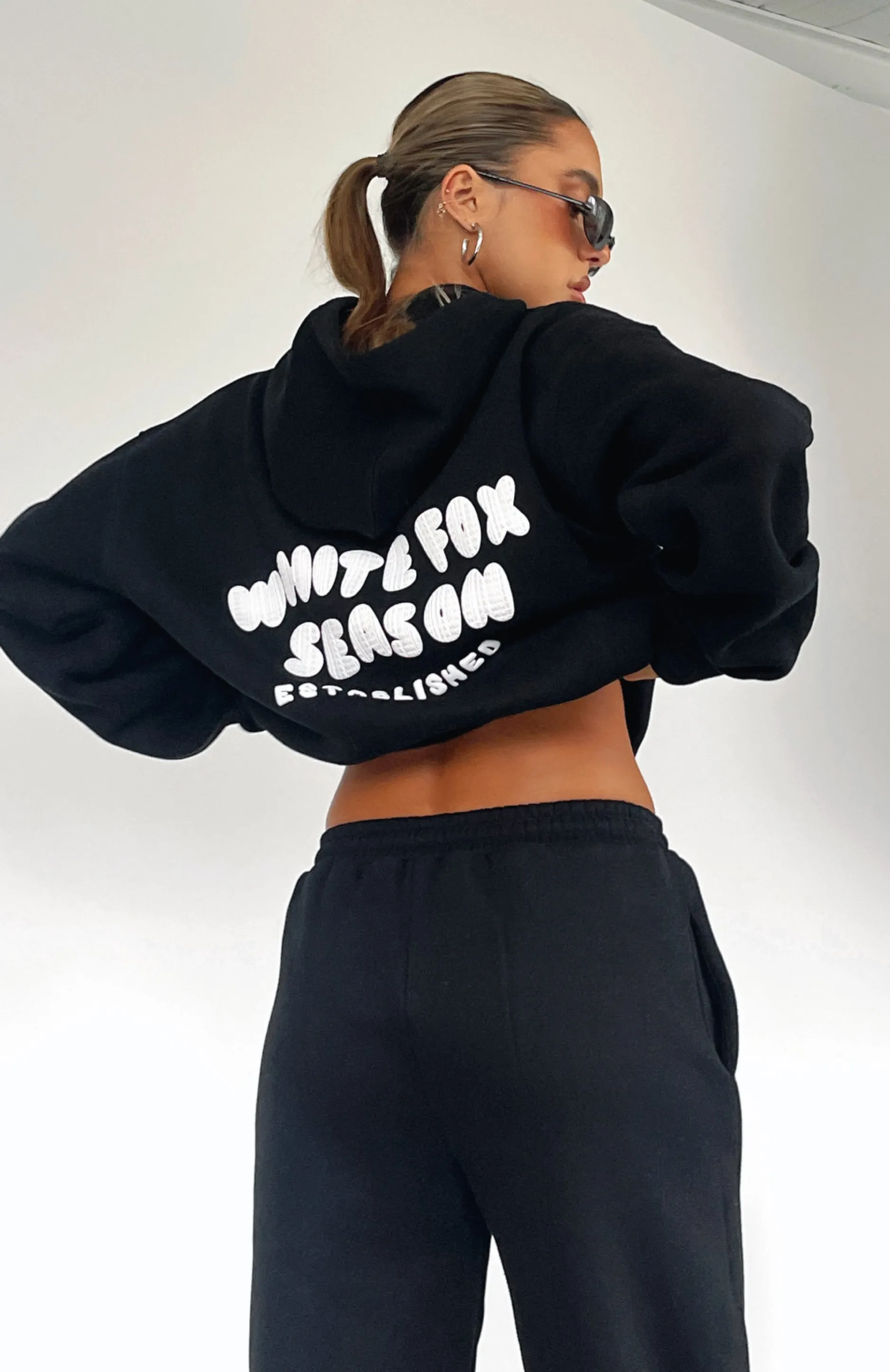 The Main Season Oversized Hoodie Black sold by White Fox Boutique
