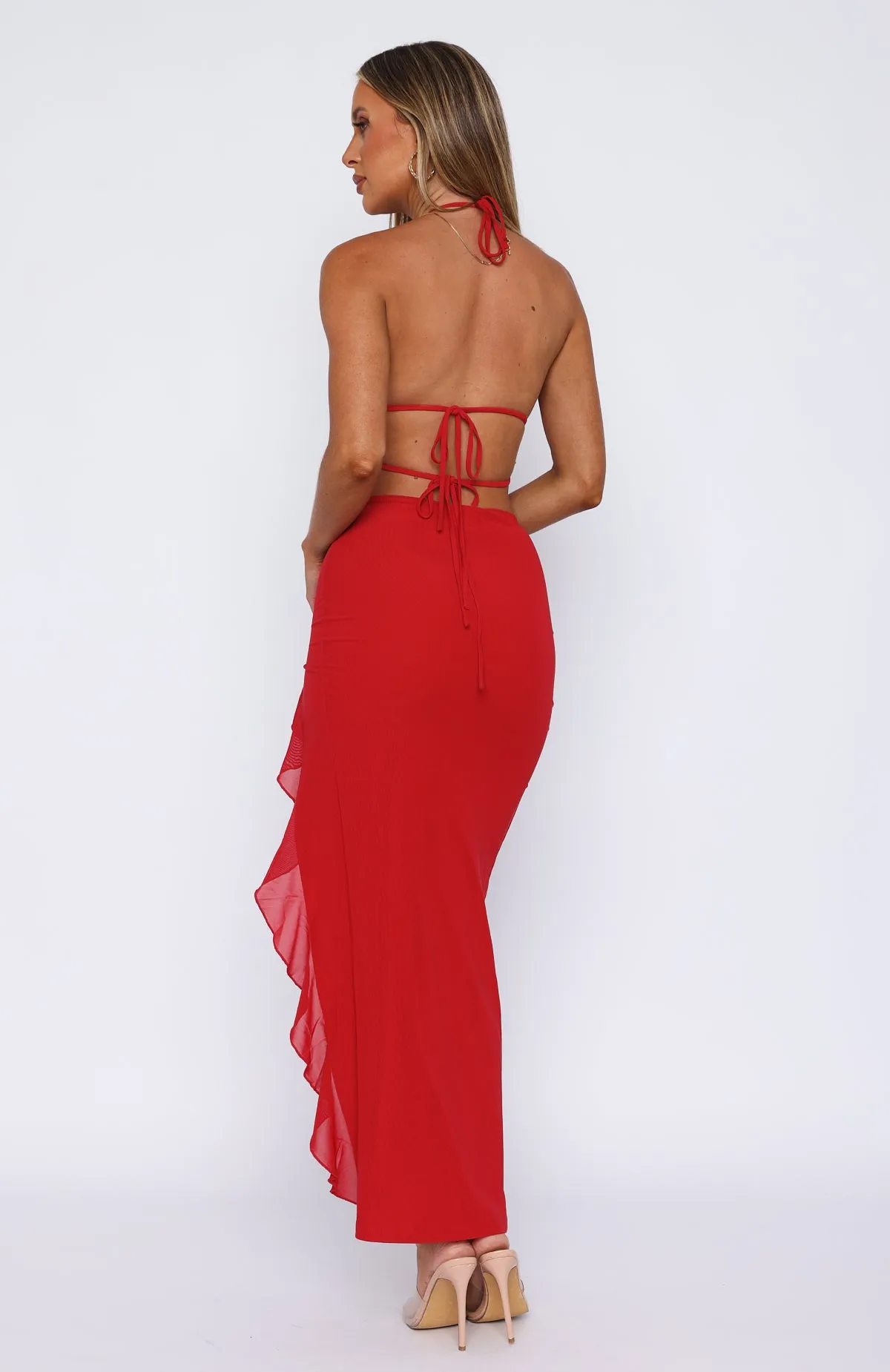 Day By Day Maxi Dress Cherry sold by White Fox Boutique product image thumbnail 4