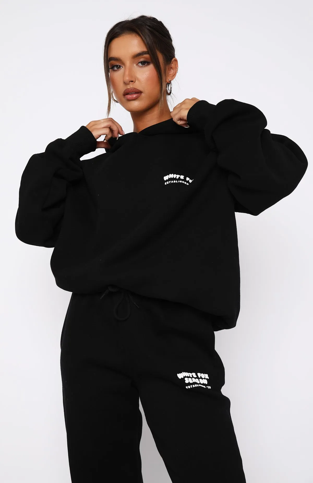 The Main Season Oversized Hoodie Black sold by White Fox Boutique product image thumbnail 2