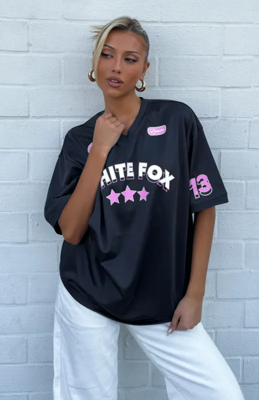 Just Get Along Oversized Jersey Charcoal sold by White Fox Boutique