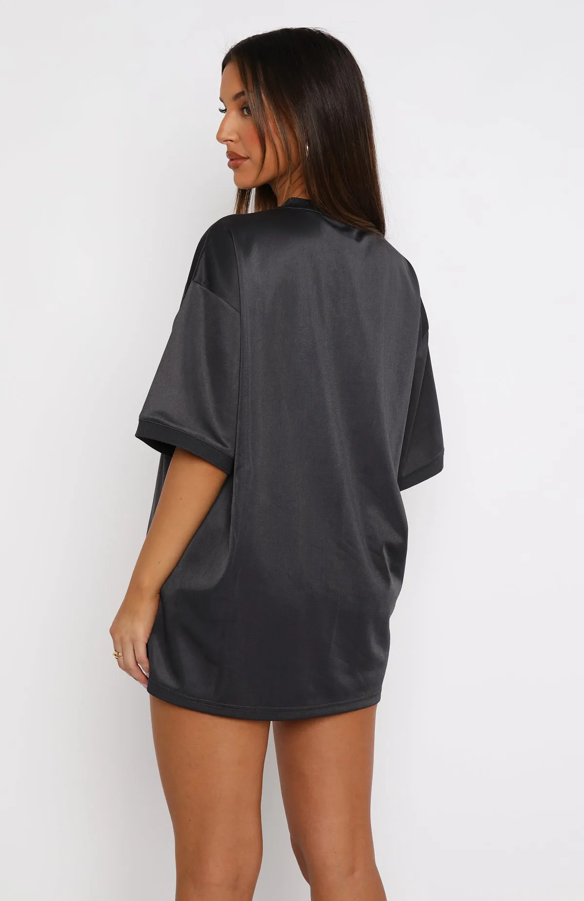 Just Get Along Oversized Jersey Charcoal sold by White Fox Boutique product image thumbnail 4