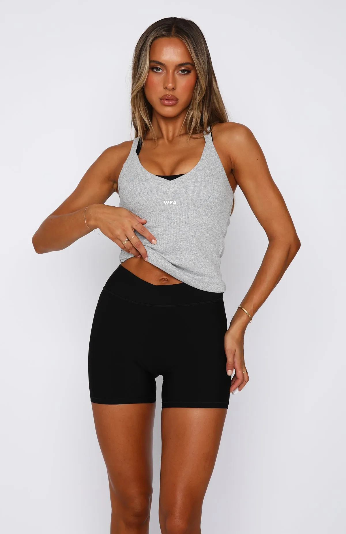 Performance Sports Tank Grey Marle sold by White Fox Boutique product image thumbnail 2