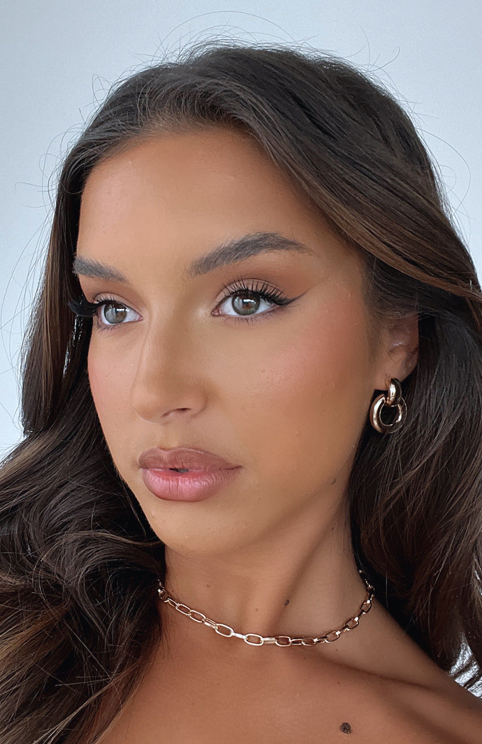 Jade Earrings Gold sold by White Fox Boutique product image thumbnail 3