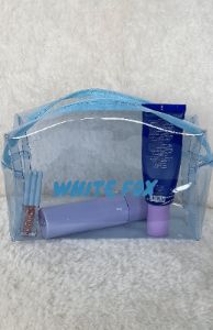 Keep It Together Cosmetic Case Blue sold by White Fox Boutique