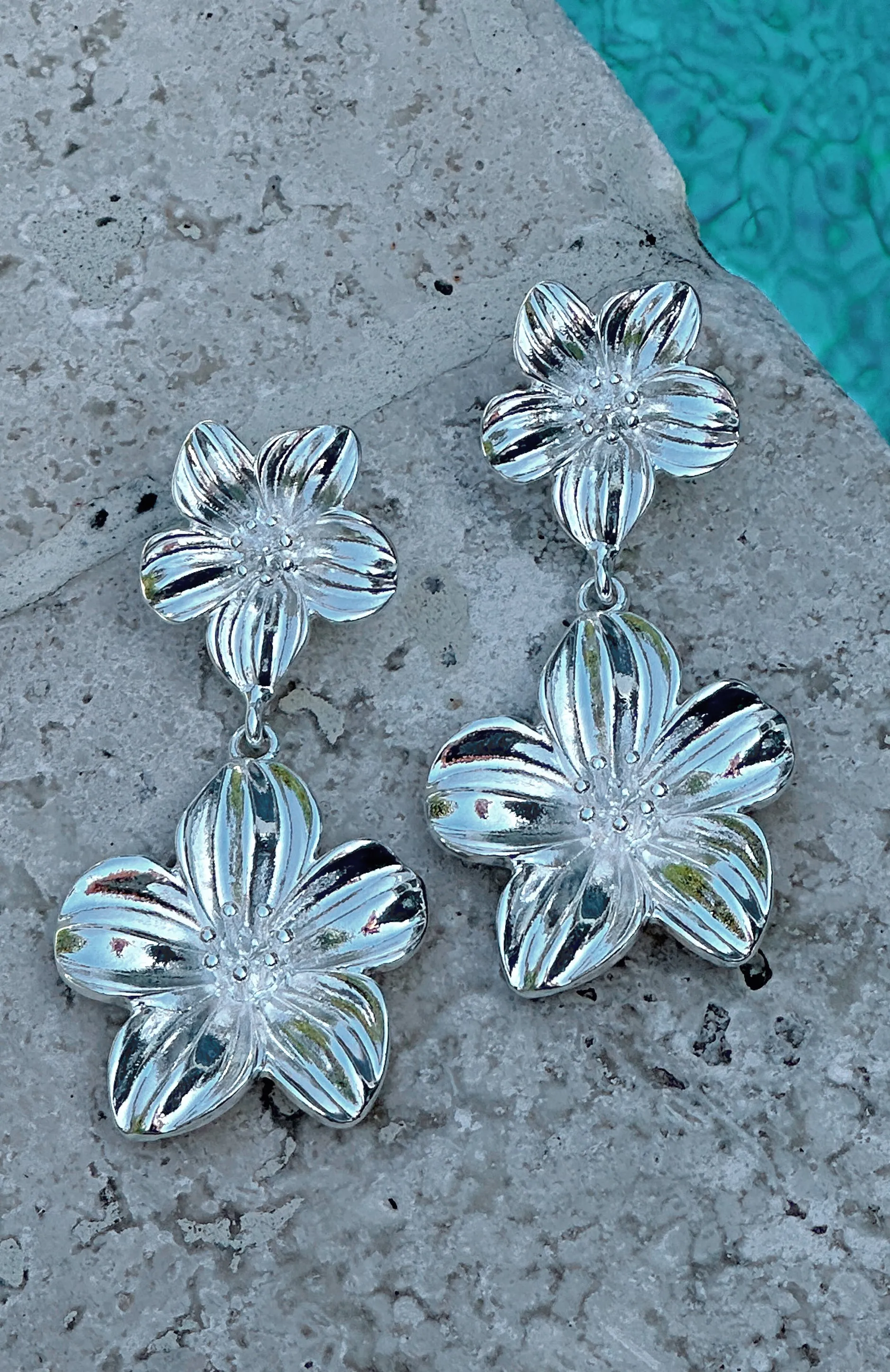 Moana Statement Earrings Silver sold by White Fox Boutique product image thumbnail 2