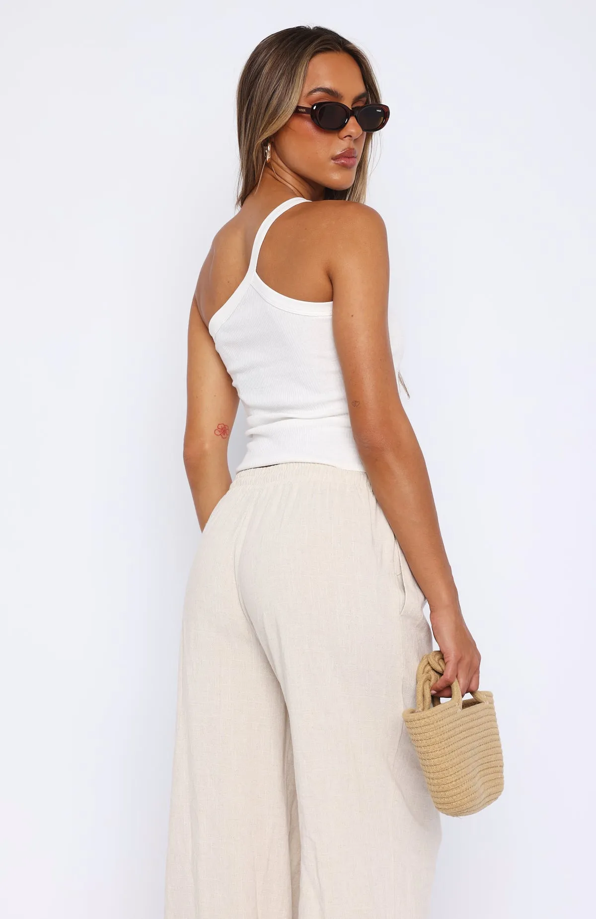 All About You One Shoulder Top White sold by White Fox Boutique product image thumbnail 4