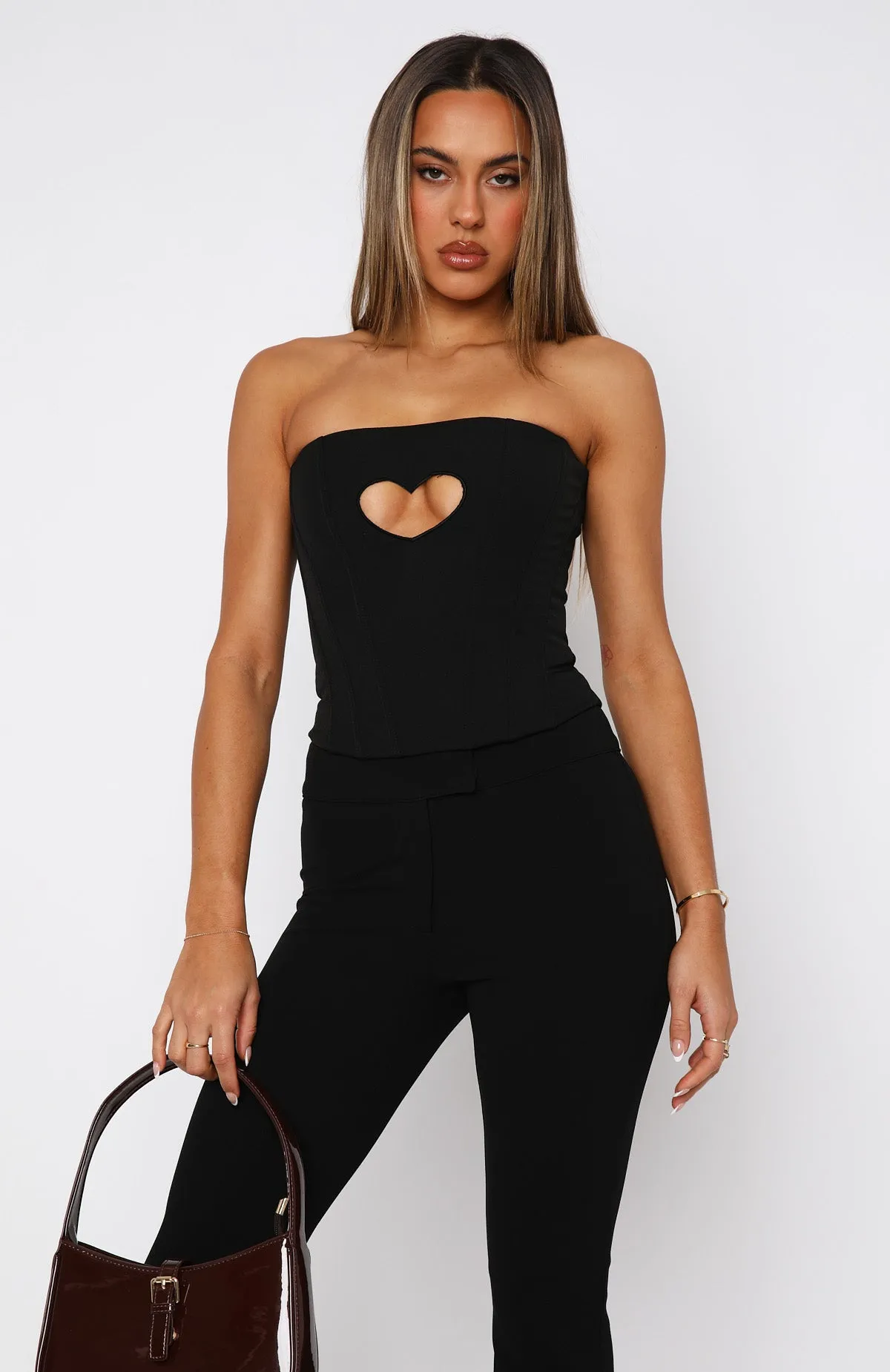 Never Love Again Strapless Bustier Black sold by White Fox Boutique product image thumbnail 2
