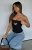 Never Love Again Strapless Bustier Black sold by White Fox Boutique