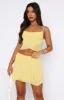Express Your Style Mini Skirt Lemon sold by White Fox Boutique