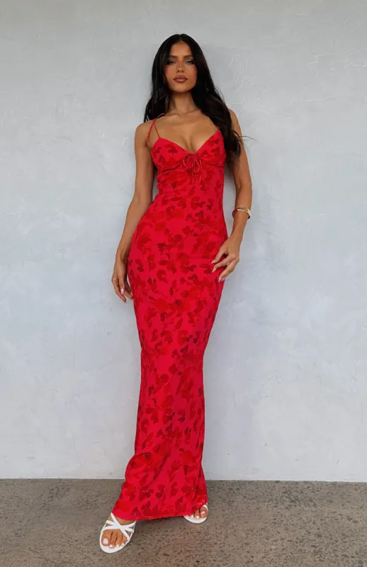 New Beginnings Maxi Dress Raspberry Delight sold by White Fox Boutique