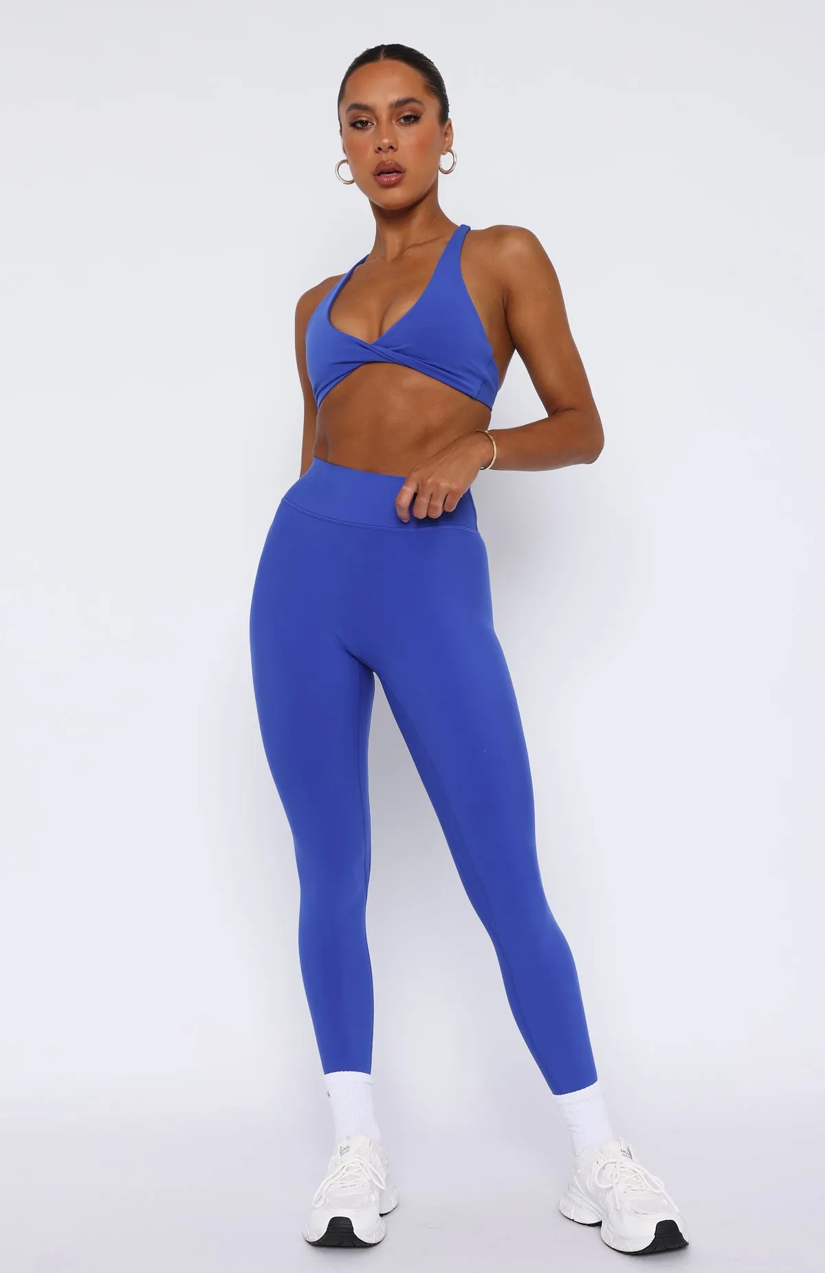 Intensity Scrunch Leggings Cobalt sold by White Fox Boutique product image thumbnail 5