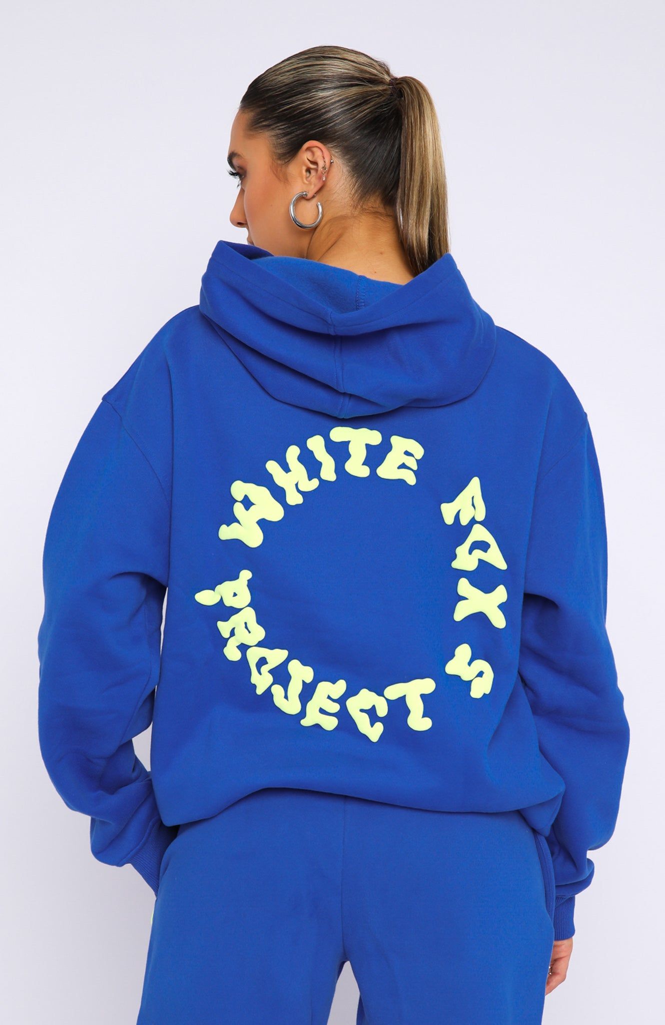Project 5 Oversized Hoodie Cobalt sold by White Fox Boutique product image thumbnail 4