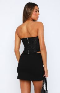Never Ending Secrets Bustier Black sold by White Fox Boutique