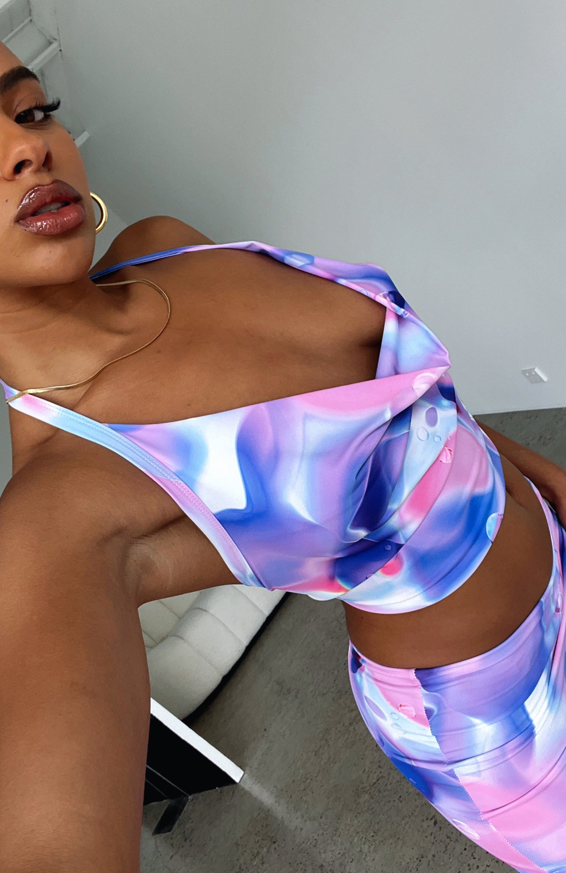 Need You Right Here Crop Purple Orb sold by White Fox Boutique