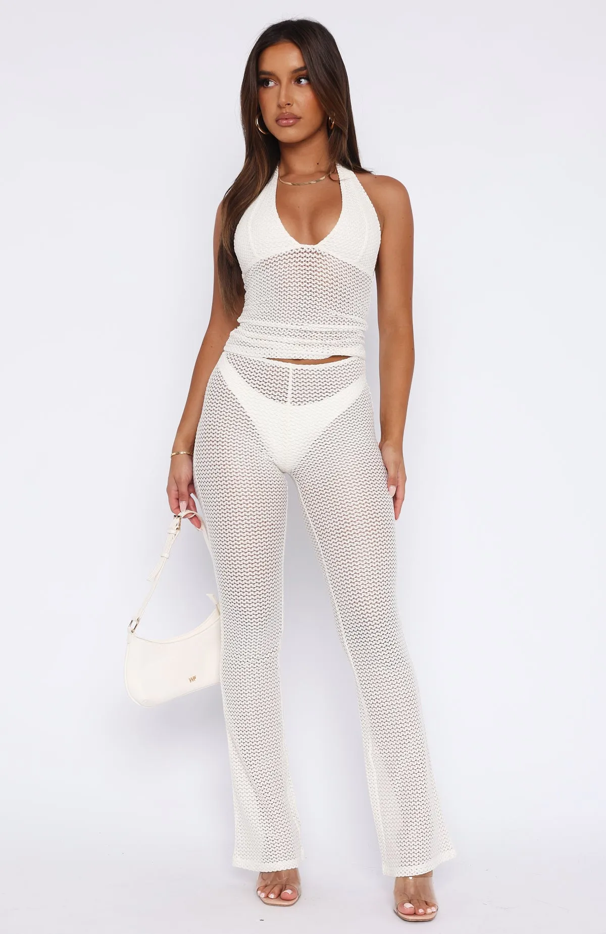 Hungry Eyes Pants Cream sold by White Fox Boutique product image thumbnail 2