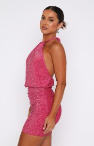 Always In Control Mini Dress Hot Pink sold by White Fox Boutique