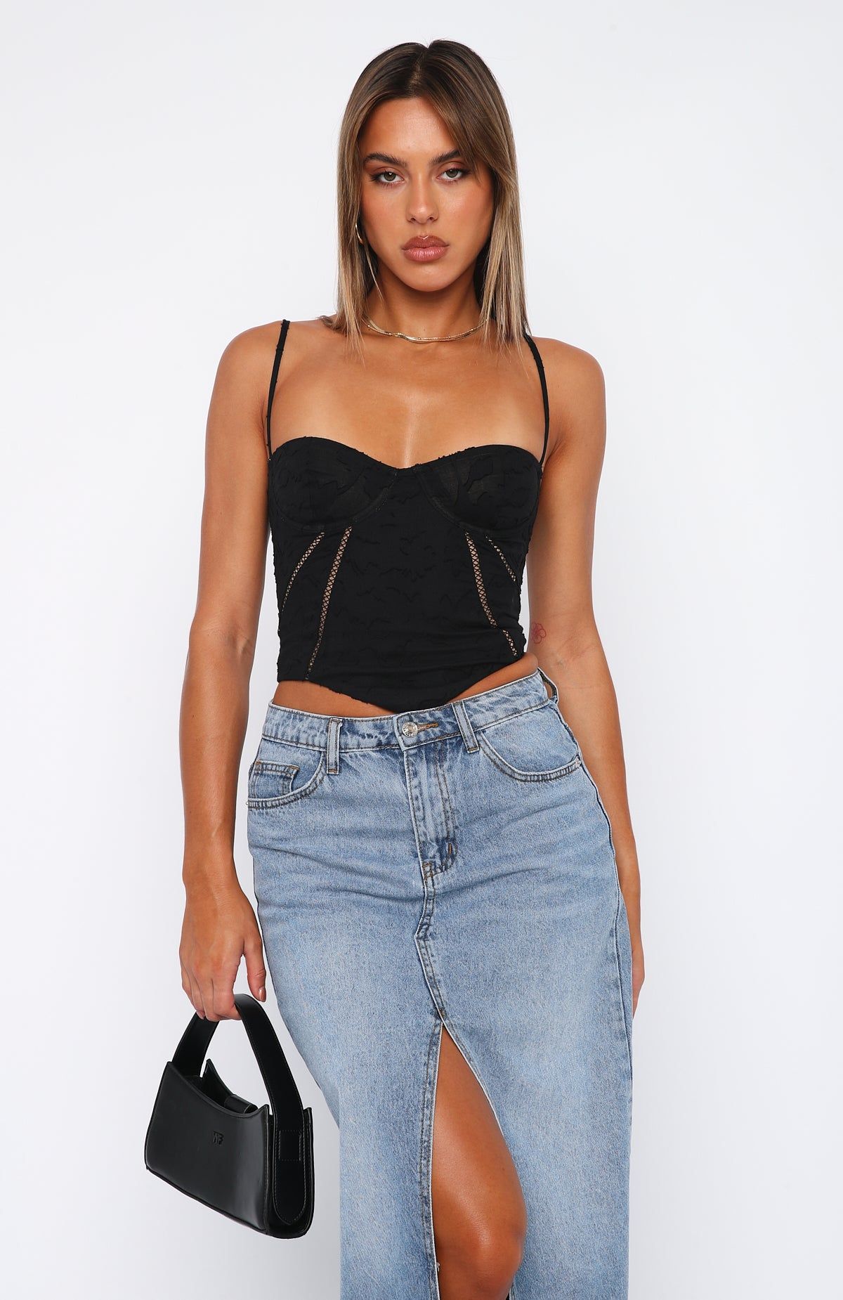 Don't Use Me Bustier Black sold by White Fox Boutique product image thumbnail 2