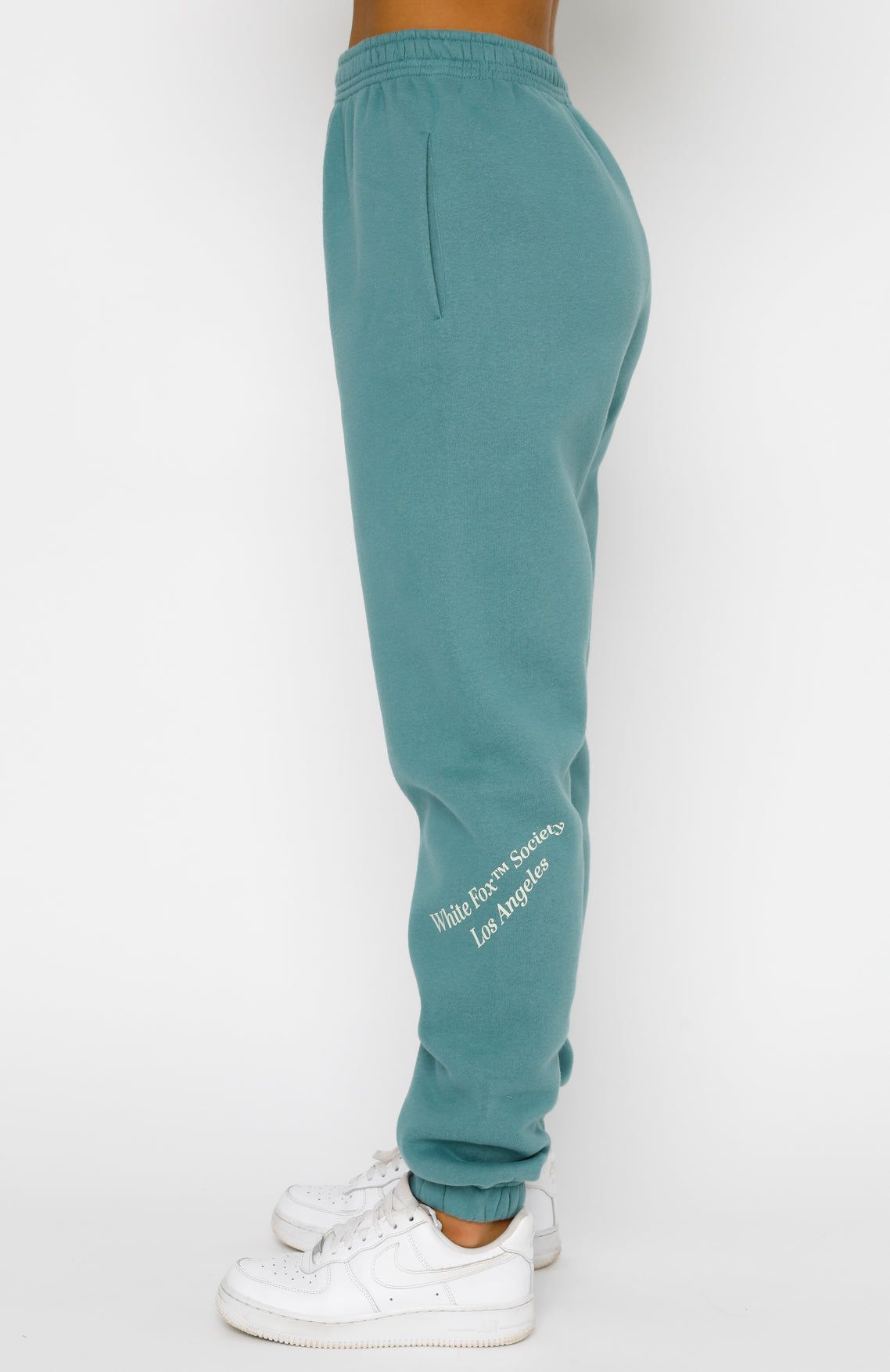 Can't Get Enough Sweatpants Teal sold by White Fox Boutique product image thumbnail 3
