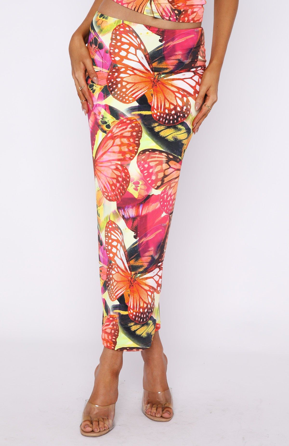 Feel It Too Maxi Skirt Sunset Monarch sold by White Fox Boutique product image thumbnail 2